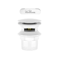 Слив-перелив Wellsee Useful Extras 231927000 click-clack цвет Белый глянцевый