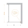Душевая перегородка BelBagno Kraft 70 KRAFT-L-1-70-C-Cr профиль Хром стекло прозрачное