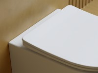 Унитаз Ceramicanova Balearica CN6000MW подвесной Белый матовый с сиденьем Микролифт фарфор подвесной
