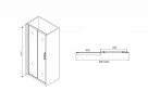 Душевая дверь Abber Schwarzer Diamant 100 AG30100BH профиль Черный стекло прозрачное