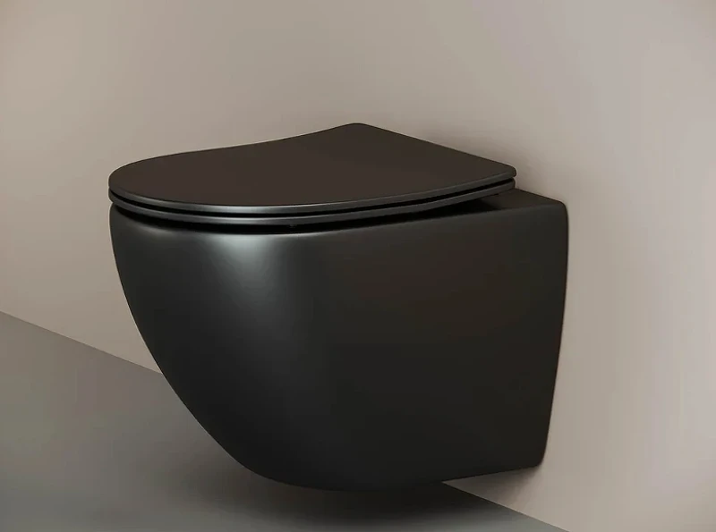 Комплект унитаза с инсталляцией Ceramicanova Metropol CN4002MB_1002CH_1000 с сиденьем Микролифт и клавишей смыва Хром фарфор подвесной