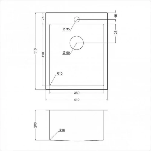 Кухонная мойка Emar PVD 41 EMB-128A PVD цвет Nano Coppery