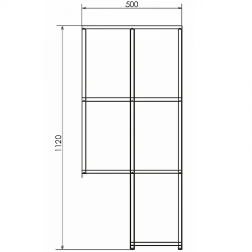 Стеллаж Comforty Порто 50 00-00010675 подвесной Дуб дымчатый МДФ / ЛДСП