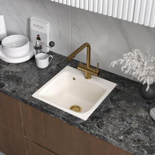 Смеситель для кухни Reflexion Lago RX9903GD цвет Брашированное золото