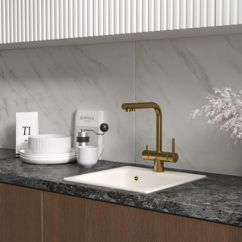 Смеситель для кухни Reflexion Lago RX9903GD цвет Брашированное золото