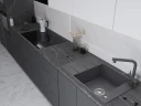 Кухонная мойка Emar Quartz 78 EMQ-1780.Q цвет Антрацит