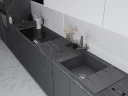 Кухонная мойка Emar Quartz 78 EMQ-1780.Q цвет Антрацит