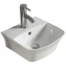 Раковина CeramaLux 45 78369А Белая фаянс подвесная