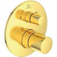 Смеситель для душа Ideal Standard Ceratherm T100 A5814A2 с термостатом Brushed Gold латунь встраиваемый