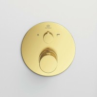 Смеситель для душа Ideal Standard Ceratherm T100 A5814A2 с термостатом Brushed Gold латунь встраиваемый
