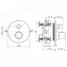 Смеситель для душа Ideal Standard Ceratherm T100 A5814A2 с термостатом Brushed Gold латунь встраиваемый