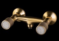Смеситель для душа Boheme Royal Cristal 314-Royal/CRST Бронза латунь на стену