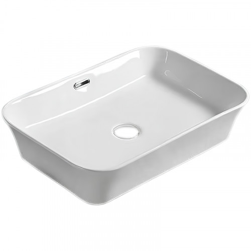 Раковина-чаша CeramaLux N 56 78431 Белая фаянс накладная