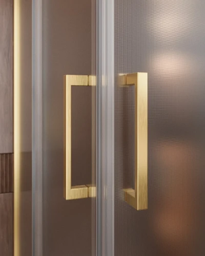 Душевой уголок Cezares Molveno 110x110 MOLVENO-A-22-90+20-P-BORO профиль Брашированное золото стекло рифленое