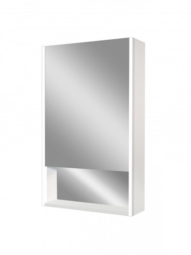 Зеркальный шкаф Art&Max Foggia 60 L AM-Fog-600-800-1D-L-DS-F-White с подсветкой цвет Белый