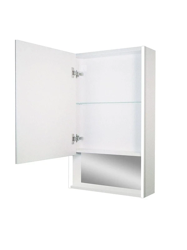 Зеркальный шкаф Art&Max Foggia 60 L AM-Fog-600-800-1D-L-DS-F-White с подсветкой цвет Белый