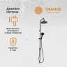 Душевая система Orange O-Shower OW02b Черная матовая нержавеющая сталь на стену