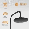 Душевая система Orange O-Shower OW02b Черная матовая нержавеющая сталь на стену