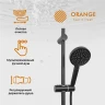 Душевая система Orange O-Shower OW02b Черная матовая нержавеющая сталь на стену