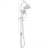 Душевая система Orange O-Shower OW02b Черная матовая нержавеющая сталь на стену
