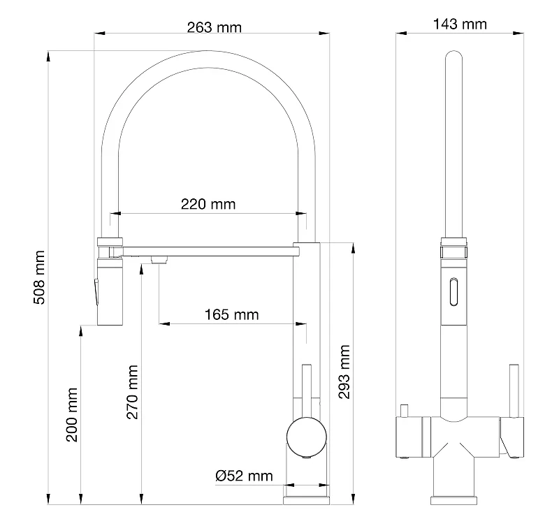 Смеситель для кухни Wonzon & Woghand WW-88458009-BN цвет Брашированный никель