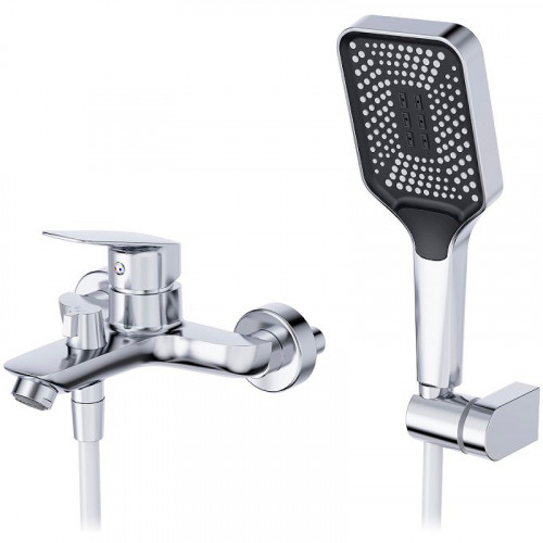 Смеситель для ванны BelBagno Due DUE-VASM-CRM Хром латунь на стену