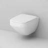 Унитаз AM.PM Inspire V2.0 FlashClean CK50H0603W подвесной с гигиеническим душем и ершиком с сиденьем Микролифт фарфор подвесной