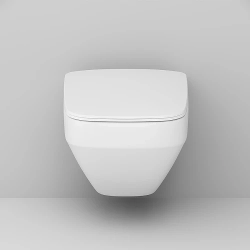 Унитаз AM.PM Inspire V2.0 FlashClean CK50H0603W подвесной с гигиеническим душем и ершиком с сиденьем Микролифт фарфор подвесной