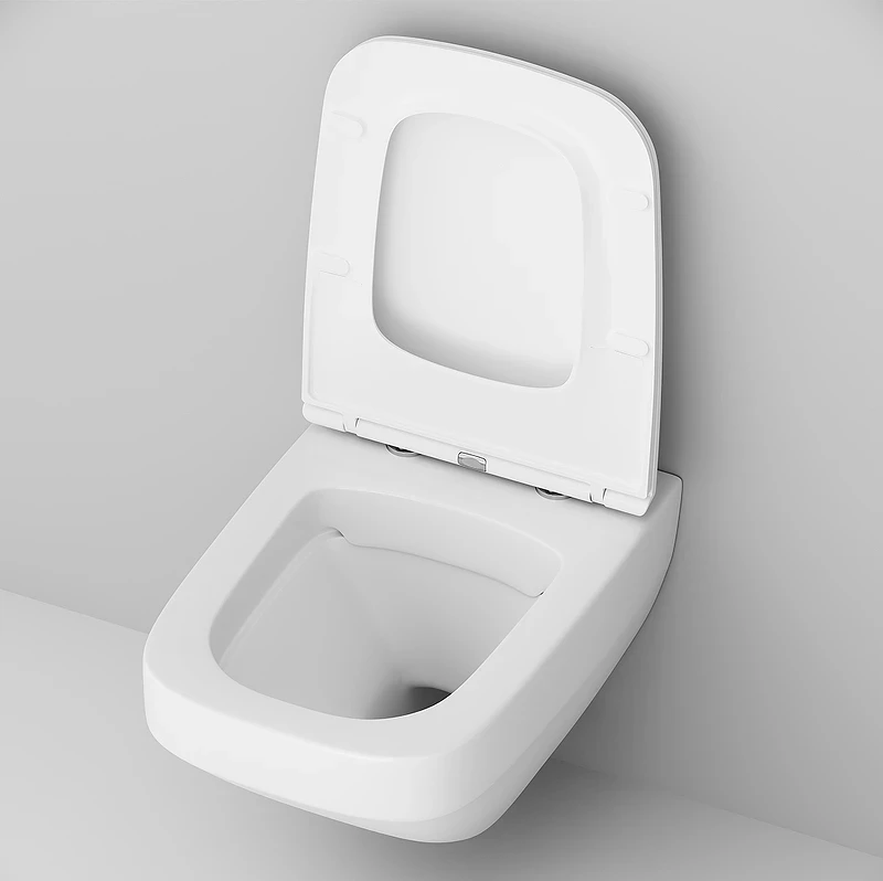 Унитаз AM.PM Inspire V2.0 FlashClean CK50H0603W подвесной с гигиеническим душем и ершиком с сиденьем Микролифт фарфор подвесной