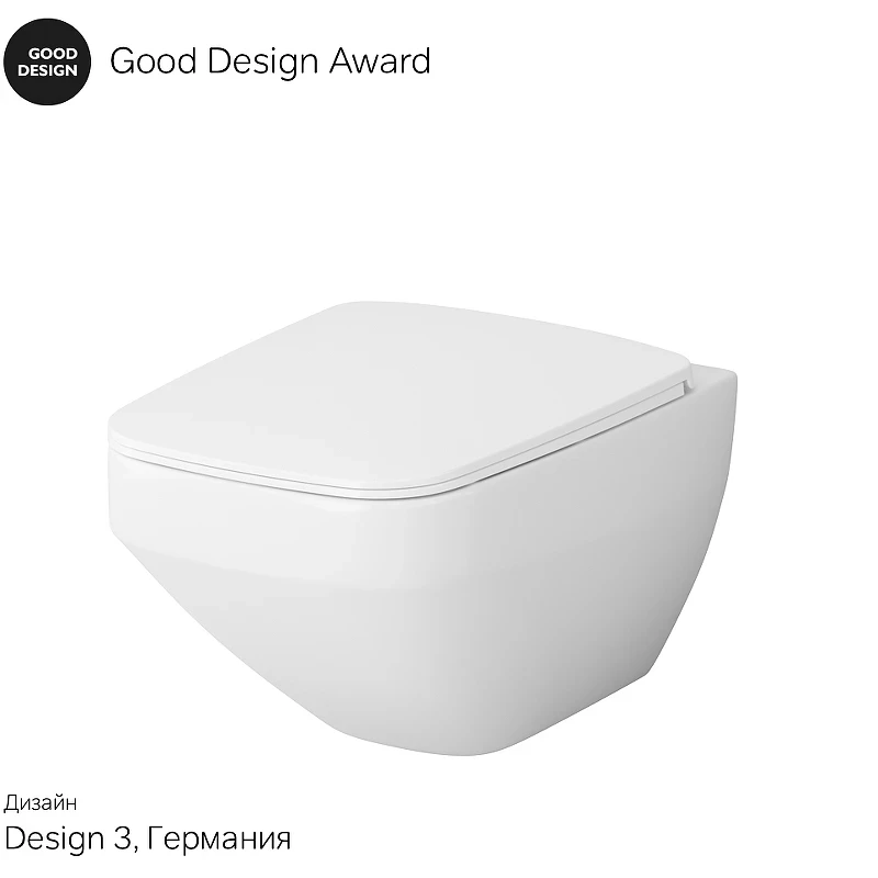 Унитаз AM.PM Inspire V2.0 FlashClean CK50H0603W подвесной с гигиеническим душем и ершиком с сиденьем Микролифт фарфор подвесной
