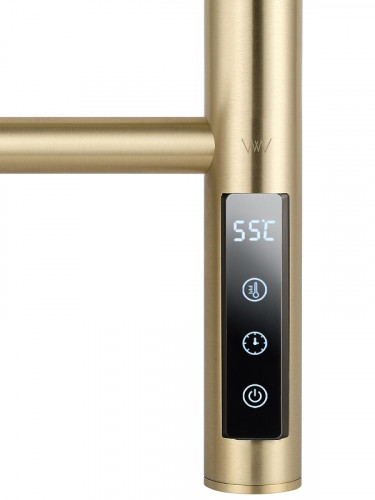 Электрический полотенцесушитель Wonzon & Woghand Bonn 45х90,4 WW-AL409-BG цвет Брашированное золото