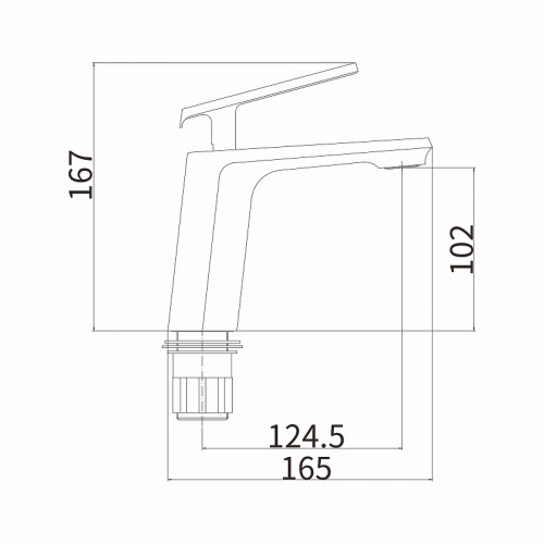 Смеситель для раковины Fashun A1081-7 цвет Черный