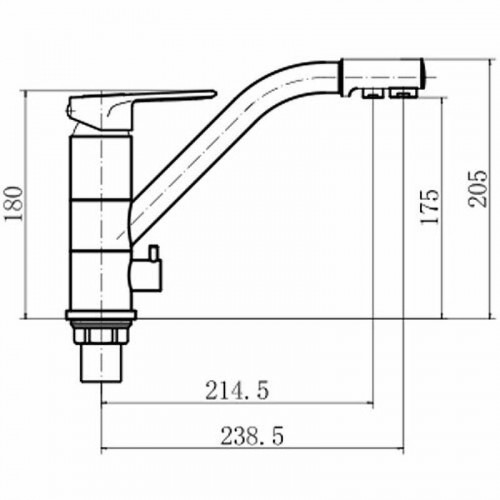 Смеситель для кухни Fashun A4304 цвет Хром
