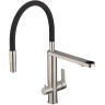 Кухонная мойка Mixline Pro 50 552931 цвет Черный графит со смесителем Swedbe Selene Plus 8440 Нержавеющая сталь Черный