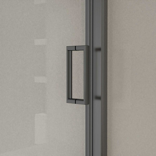 Душевая дверь Vincea City 110 VDS-5CT110CLGM профиль Вороненая сталь стекло прозрачное