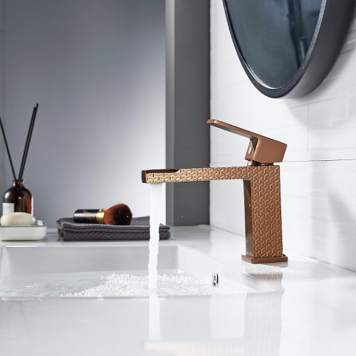 Смеситель для раковины Knotlor Stable KN-20/RBP цвет Бронза