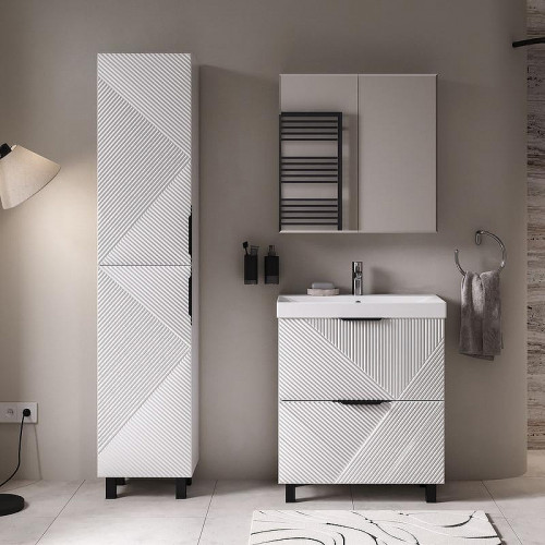 Зеркальный шкаф Volna Geometry 70 szGEOMETRY70 цвет Белый