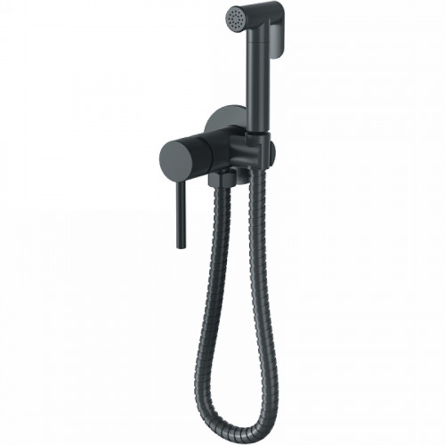 Гигиенический душ со смесителем Bronze de Luxe Scandi 701B Черный матовый латунь на стену