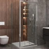 Душевой уголок Cezares Molveno 90x90 MOLVENO-AF-31-90-C-CR-IV профиль Хром стекло прозрачное