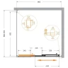 Душевой уголок Cezares Molveno 90x90 MOLVENO-AF-31-90-C-CR-IV профиль Хром стекло прозрачное