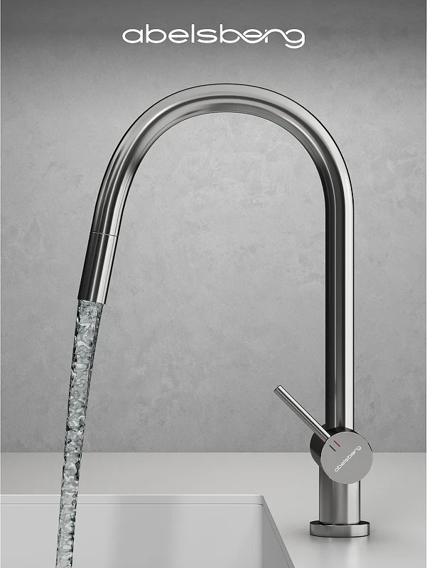 Смеситель для кухни Abelsberg Aera EMF71709CH цвет Глянцевый хром