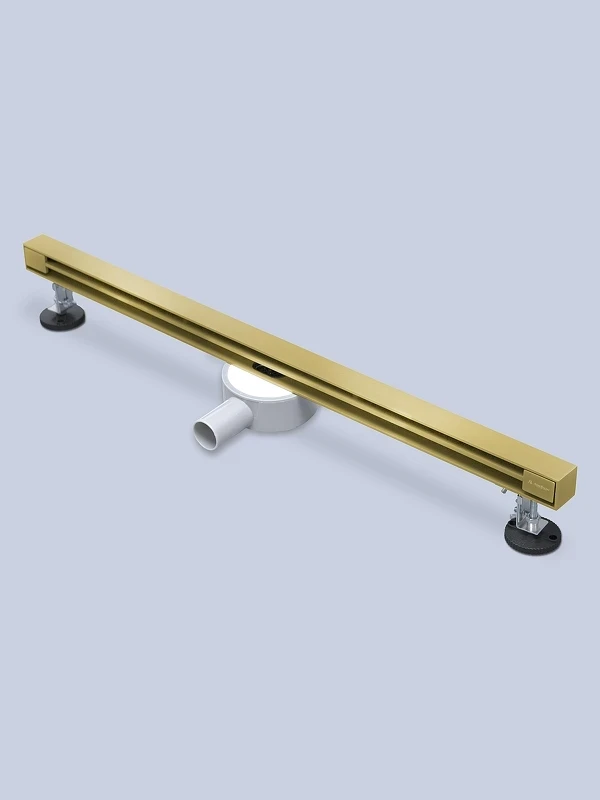 Душевой лоток AltroBagno Trave 80 071221 BG с решеткой цвет Золото матовое