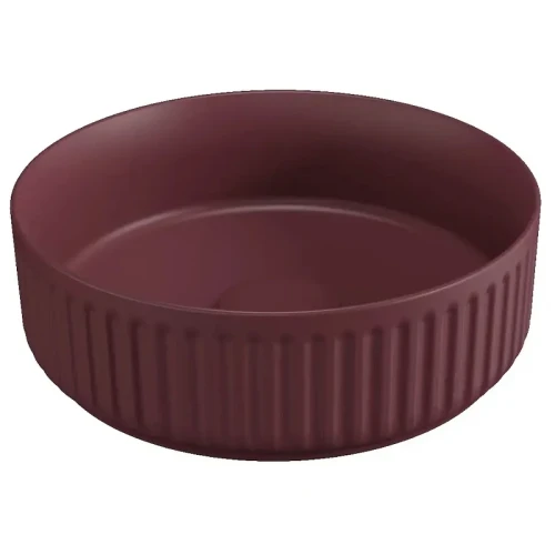 Раковина накладная Isvea Infinity 36 10NF66036-2R цвет Бордовый матовый