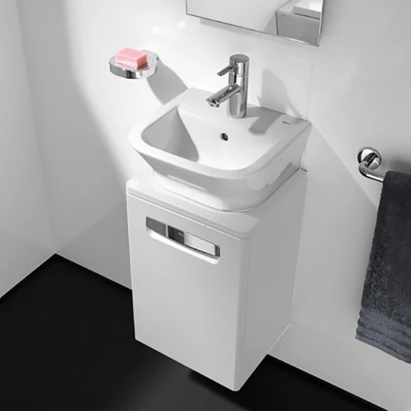 Тумба под раковину Roca The Gap 45 ZRU9302880 подвесная Белая глянцевая