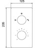 Смеситель для душа RGW Shower Panels SP-42-03 21140542-31 с термостатом