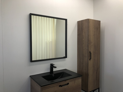 Шкаф пенал Comforty Бредфорд 40 00004148004 Дуб темный МДФ / ЛДСП