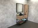 Шкаф пенал Comforty Бредфорд 40 00004148004 Дуб темный МДФ / ЛДСП