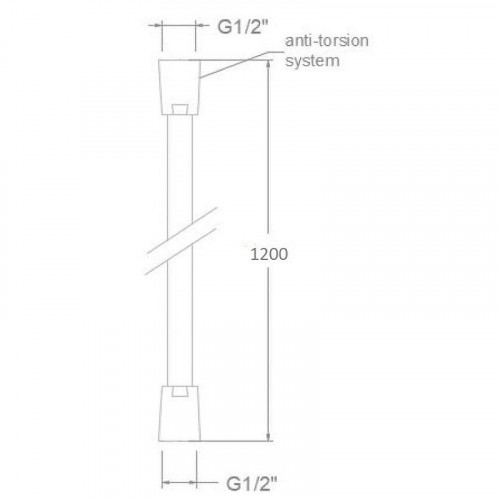 Душевой шланг Ramonsoler Accesorios 1121OC Золото брашированное