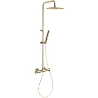 Душевая система Ramonsoler Alexia 365402RM250OC с термостатом Золото брашированное