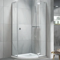 Душевой уголок Koller Pool Neon 90X90 N90RС профиль Хром стекло прозрачное